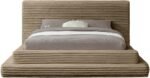Drew Corduroy Fabric Upholstered Bed - Image 3
