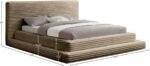 Drew Corduroy Fabric Upholstered Bed - Image 7