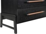 Kaya Oak Veneer And Vegan Leather Handle Dresser - Image 7