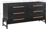 Kaya Oak Veneer And Vegan Leather Handle Dresser - Image 11