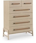 Kaya Oak Veneer And Vegan Leather Handle Chest