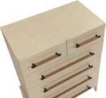 Kaya Oak Veneer And Vegan Leather Handle Chest - Image 8