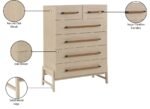 Kaya Oak Veneer And Vegan Leather Handle Chest - Image 12