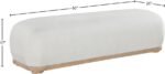 Calum Chenille Fabric Upholstered Bench - Image 7