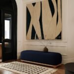 Calum Chenille Fabric Upholstered Bench - Image 2
