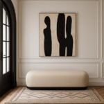 Calum Chenille Fabric Upholstered Bench - Image 2