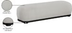 Calum Chenille Fabric Upholstered Bench - Image 8