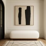 Calum Chenille Fabric Upholstered Bench - Image 2