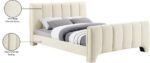 Camila Chenille Fabric Upholstered Bed - Image 11