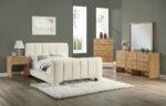 Camila Chenille Fabric Upholstered Bed - Image 9