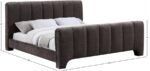 Camila Chenille Fabric Upholstered Bed - Image 10