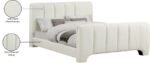 Camila Chenille Fabric Upholstered Bed - Image 11