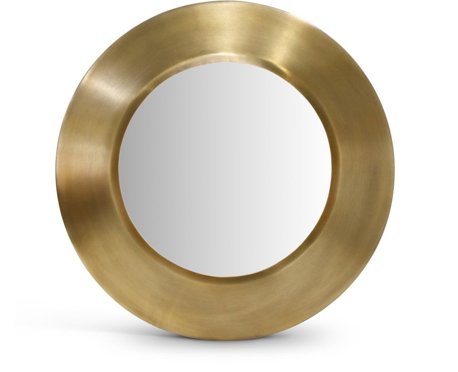 44572.jpg Sphere Iron Frame Mirror - Image 1