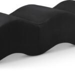 Wave Velvet Upholstered Bench