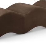 Wave Velvet Upholstered Bench