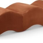 Wave Velvet Upholstered Bench