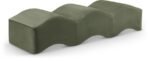 Wave Velvet Upholstered Bench