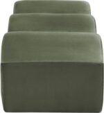 Wave Velvet Upholstered Bench - Image 5