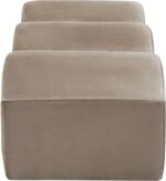 Wave Velvet Upholstered Bench - Image 5