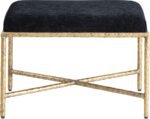 Valley Chenille Fabric Upholstered Bench - Image 3