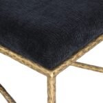 Valley Chenille Fabric Upholstered Bench - Image 5