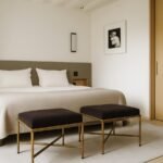 Valley Chenille Fabric Upholstered Bench - Image 2