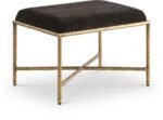 Valley Chenille Fabric Upholstered Bench