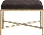 Valley Chenille Fabric Upholstered Bench - Image 3