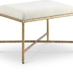Valley Chenille Fabric Upholstered Bench