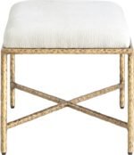 Valley Chenille Fabric Upholstered Bench - Image 4