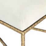 Valley Chenille Fabric Upholstered Bench - Image 5
