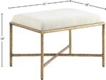 Valley Chenille Fabric Upholstered Bench - Image 6