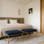 Valley Chenille Fabric Upholstered Bench - Image 2