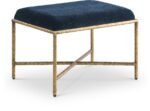 Valley Chenille Fabric Upholstered Bench