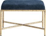 Valley Chenille Fabric Upholstered Bench - Image 3