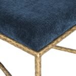 Valley Chenille Fabric Upholstered Bench - Image 5