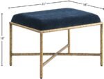 Valley Chenille Fabric Upholstered Bench - Image 6