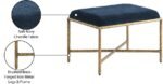 Valley Chenille Fabric Upholstered Bench - Image 7