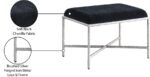 Valley Chenille Fabric Upholstered Bench - Image 7