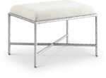 Valley Chenille Fabric Upholstered Bench