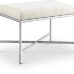 Valley Chenille Fabric Upholstered Bench