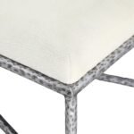 Valley Chenille Fabric Upholstered Bench - Image 5
