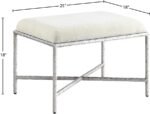 Valley Chenille Fabric Upholstered Bench - Image 6