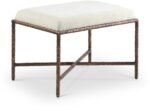 Valley Chenille Fabric Upholstered Bench