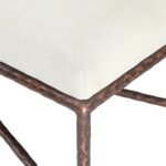 Valley Chenille Fabric Upholstered Bench - Image 5