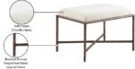 Valley Chenille Fabric Upholstered Bench - Image 7