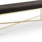 Valley Chenille Fabric Upholstered Bench