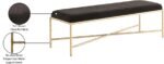 Valley Chenille Fabric Upholstered Bench - Image 7