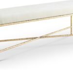 Valley Chenille Fabric Upholstered Bench