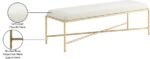 Valley Chenille Fabric Upholstered Bench - Image 7